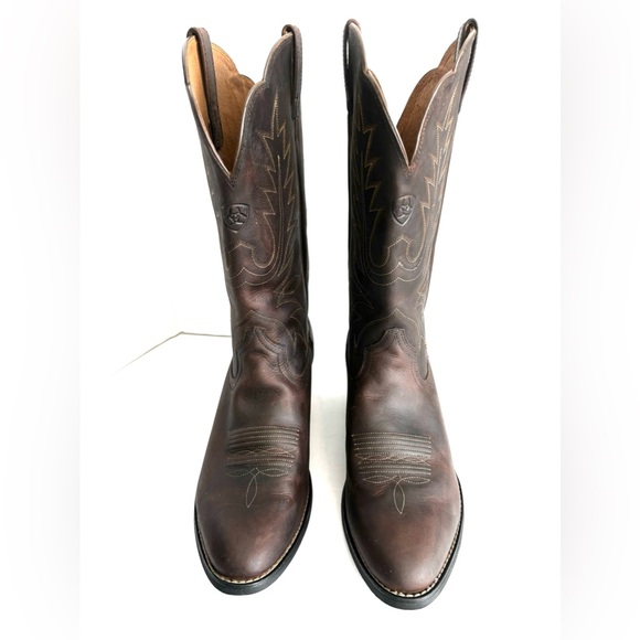 NWOT ARIAT WESTERN COWGIRL HERITAGE DISTRESSED BROWN WOMANS BOOTS  SZ 9B - Picture 2 of 16